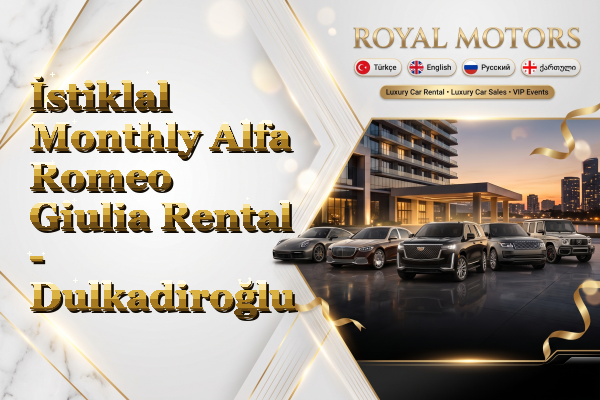 İstiklal Monthly Alfa Romeo Giulia Rental - Dulkadiroğlu