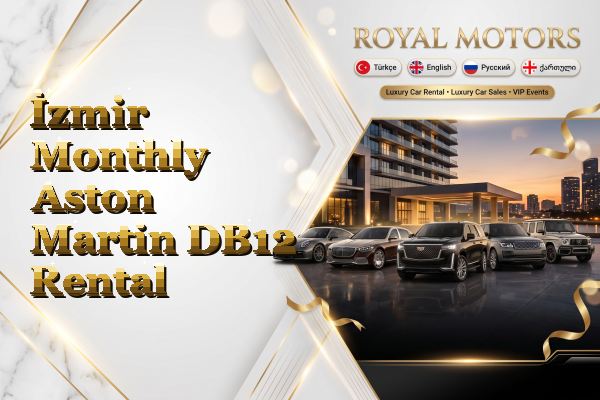 İzmir Monthly Aston Martin DB12 Rental