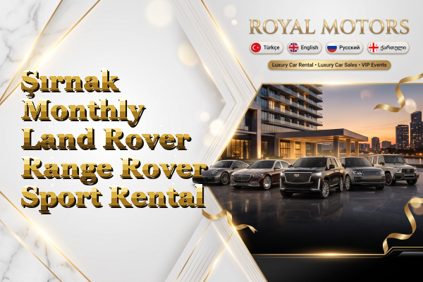 Şırnak Monthly Land Rover Range Rover Sport Rental
