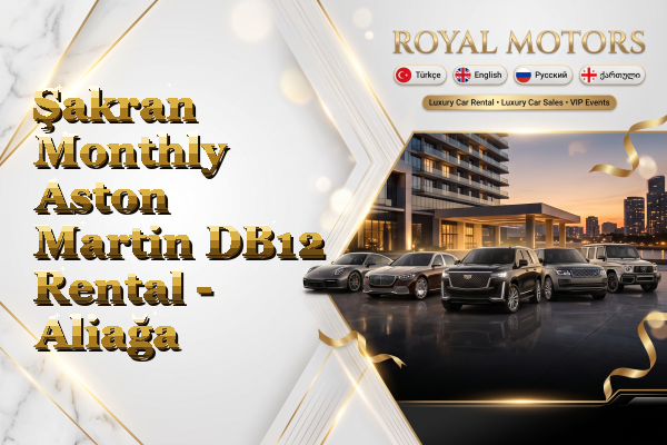 Şakran Monthly Aston Martin DB12 Rental - Aliağa