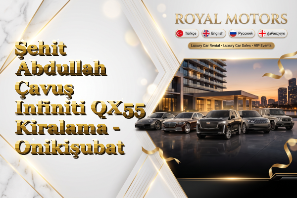 Şehit Abdullah Çavuş Infiniti QX55 Kiralama - Onikişubat
