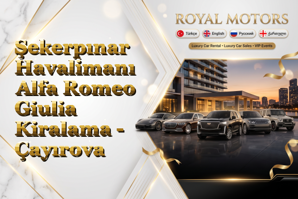 Şekerpınar Havalimanı Alfa Romeo Giulia Kiralama - Çayırova
