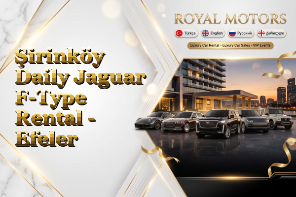 Şirinköy Daily Jaguar F-Type Rental - Efeler