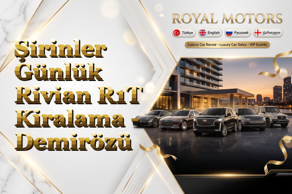 Şirinler Günlük Rivian R1T Kiralama - Demirözü