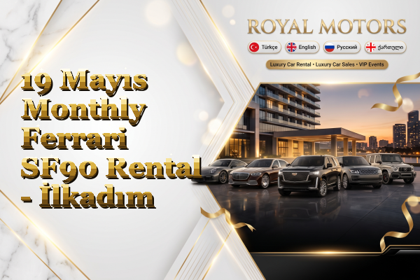19 Mayıs Monthly Ferrari SF90 Rental - İlkadım