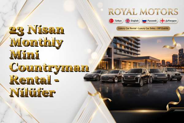 23 Nisan Monthly Mini Countryman Rental - Nilüfer