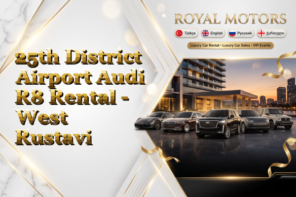 25th District Airport Audi R8 Rental - West Rustavi