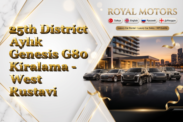 25th District Aylık Genesis G80 Kiralama - West Rustavi