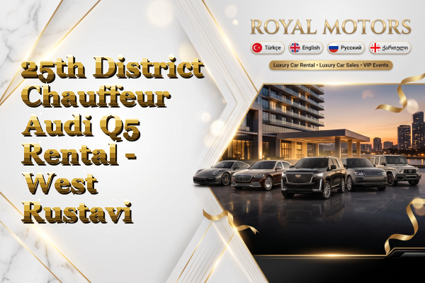 25th District Chauffeur Audi Q5 Rental - West Rustavi