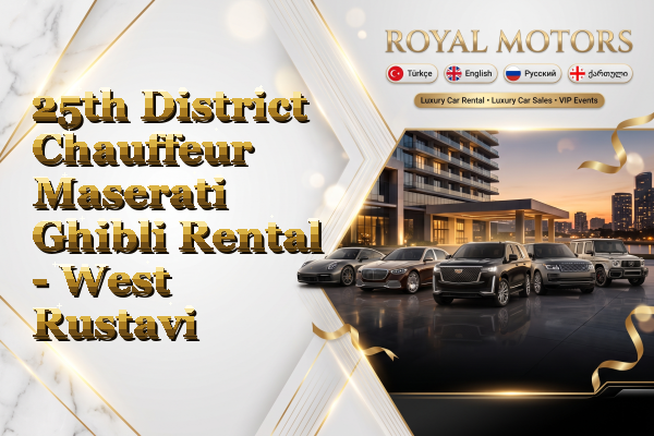 25th District Chauffeur Maserati Ghibli Rental - West Rustavi