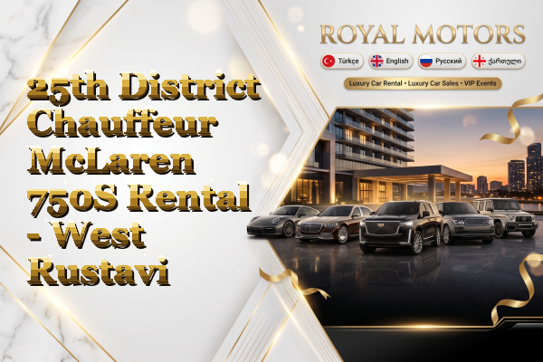 25th District Chauffeur McLaren 750S Rental - West Rustavi