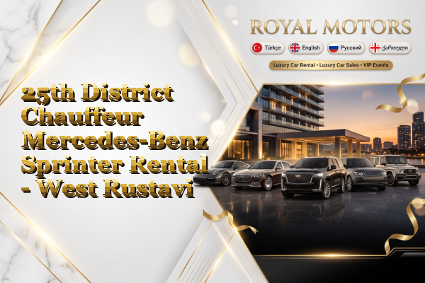 25th District Chauffeur Mercedes-Benz Sprinter Rental - West Rustavi