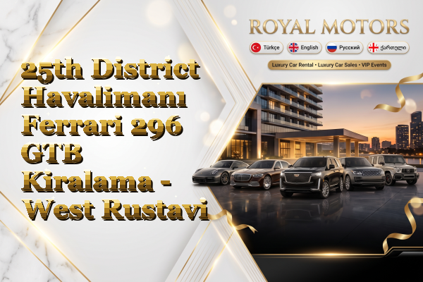 25th District Havalimanı Ferrari 296 GTB Kiralama - West Rustavi