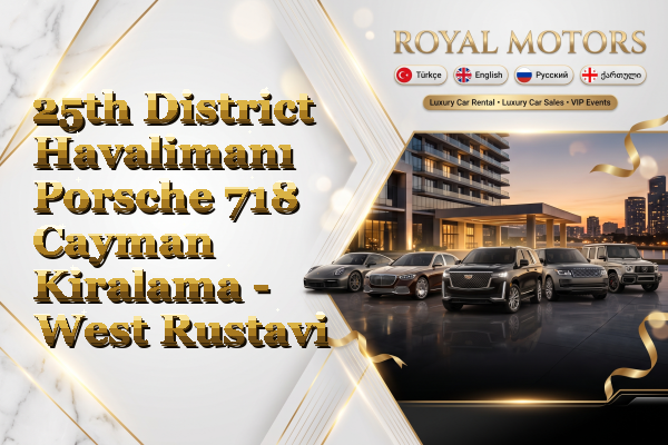 25th District Havalimanı Porsche 718 Cayman Kiralama - West Rustavi