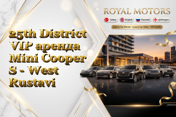 25th District VIP аренда Mini Cooper S - West Rustavi