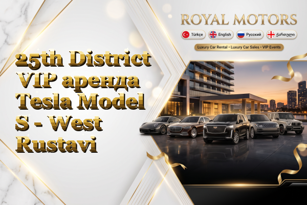 25th District VIP аренда Tesla Model S - West Rustavi