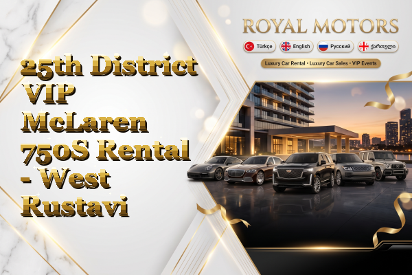 25th District VIP McLaren 750S Rental - West Rustavi