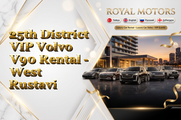 25th District VIP Volvo V90 Rental - West Rustavi
