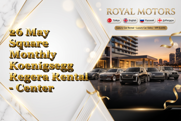 26 May Square Monthly Koenigsegg Regera Rental - Center