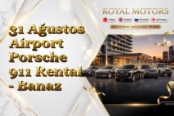 31 Ağustos Airport Porsche 911 Rental - Banaz