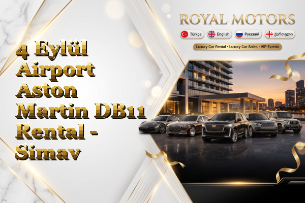 4 Eylül Airport Aston Martin DB11 Rental - Simav