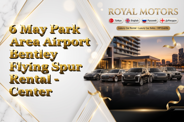 6 May Park Area Airport Bentley Flying Spur Rental - Center