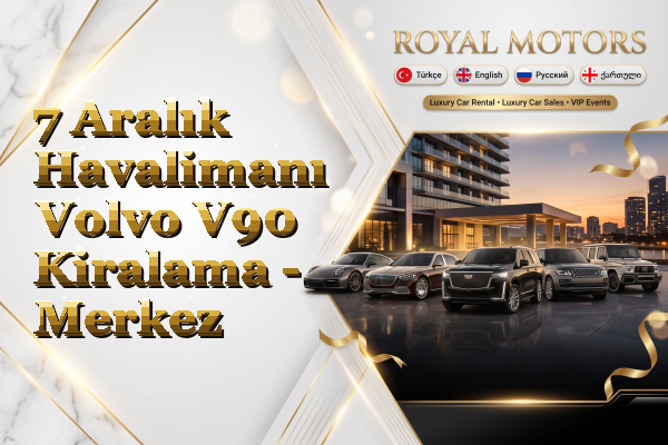 7 Aralık Havalimanı Volvo V90 Kiralama - Merkez