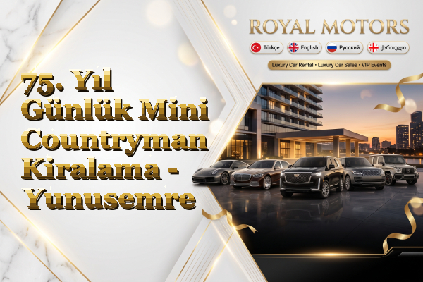 75. Yıl Günlük Mini Countryman Kiralama - Yunusemre