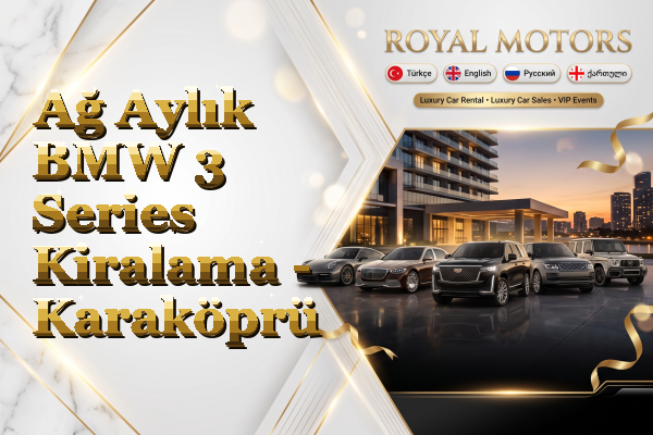 Ağ Aylık BMW 3 Series Kiralama - Karaköprü