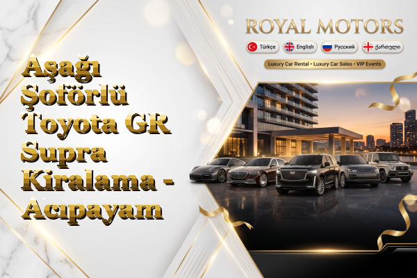 Aşağı Şoförlü Toyota GR Supra Kiralama - Acıpayam
