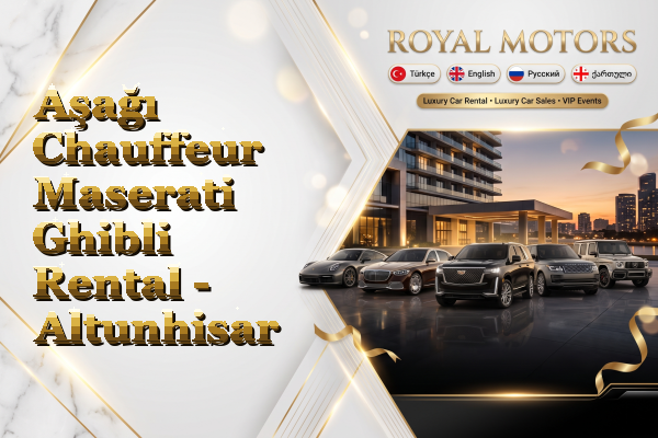 Aşağı Chauffeur Maserati Ghibli Rental - Altunhisar