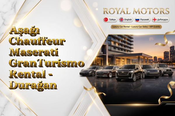 Aşağı Chauffeur Maserati GranTurismo Rental - Durağan