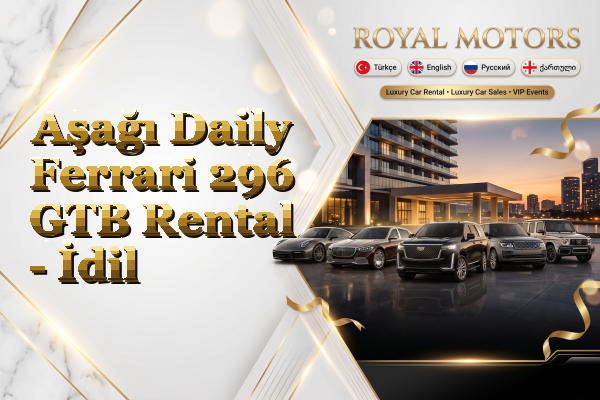 Aşağı Daily Ferrari 296 GTB Rental - İdil