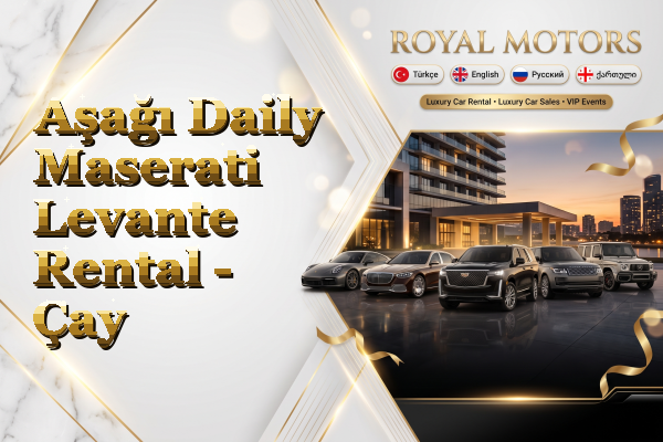 Aşağı Daily Maserati Levante Rental - Çay