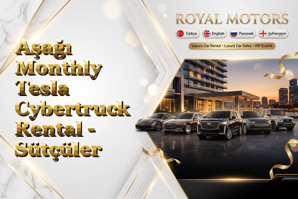 Aşağı Monthly Tesla Cybertruck Rental - Sütçüler