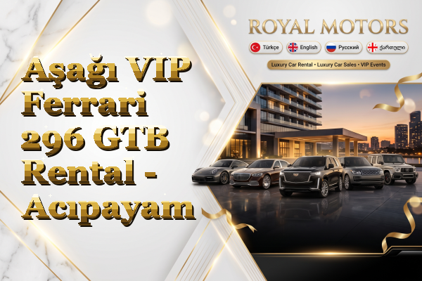 Aşağı VIP Ferrari 296 GTB Rental - Acıpayam