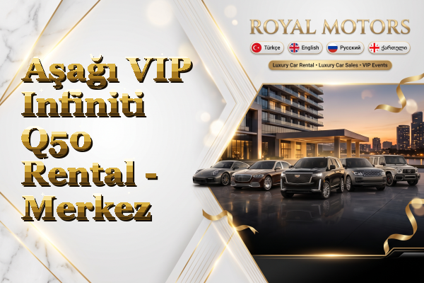 Aşağı VIP Infiniti Q50 Rental - Merkez