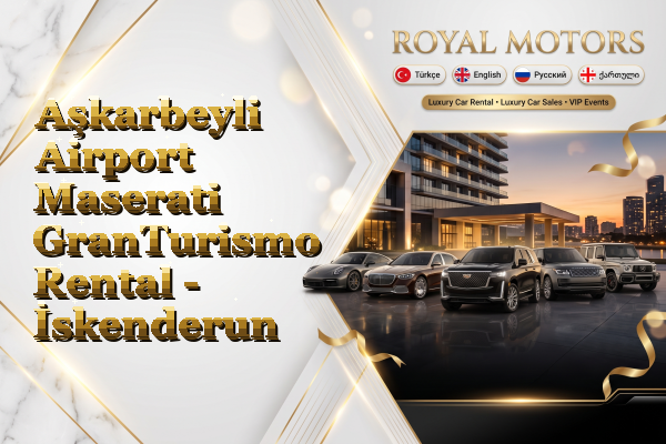 Aşkarbeyli Airport Maserati GranTurismo Rental - İskenderun