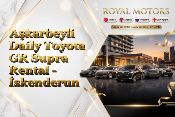Aşkarbeyli Daily Toyota GR Supra Rental - İskenderun