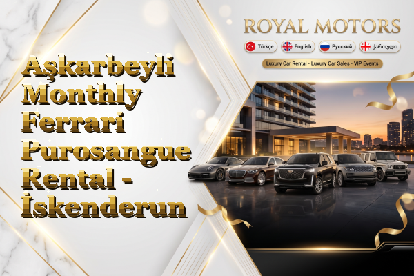 Aşkarbeyli Monthly Ferrari Purosangue Rental - İskenderun