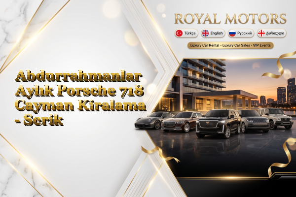 Abdurrahmanlar Aylık Porsche 718 Cayman Kiralama - Serik