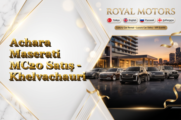 Achara Maserati MC20 Satış - Khelvachauri