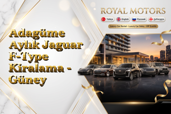 Adagüme Aylık Jaguar F-Type Kiralama - Güney