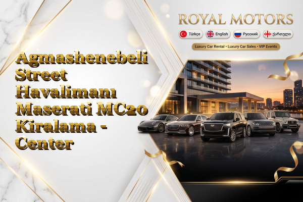 Agmashenebeli Street Havalimanı Maserati MC20 Kiralama - Center