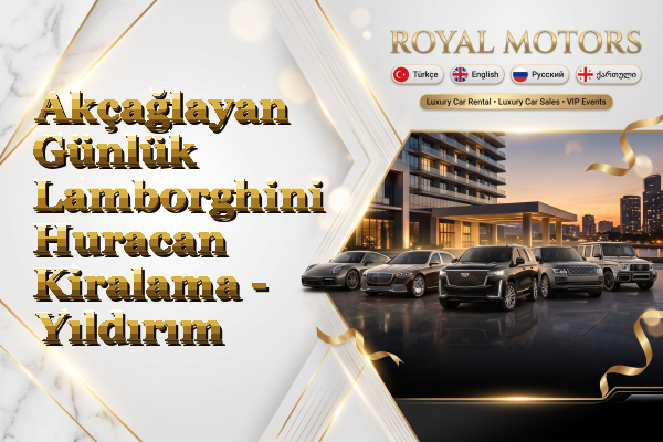 Akçağlayan Günlük Lamborghini Huracan Kiralama - Yıldırım
