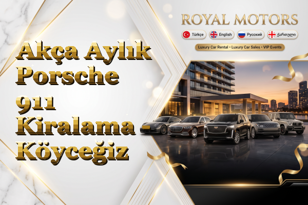 Akça Aylık Porsche 911 Kiralama - Köyceğiz