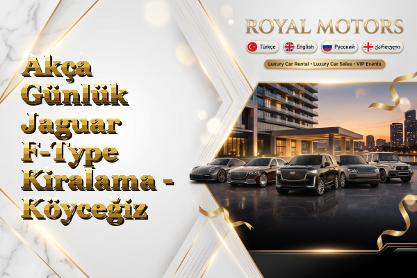 Akça Günlük Jaguar F-Type Kiralama - Köyceğiz