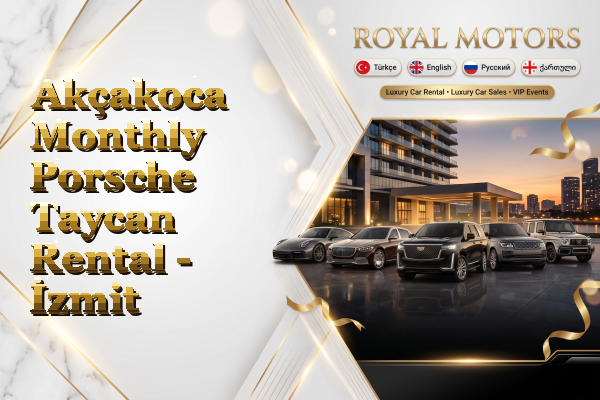Akçakoca Monthly Porsche Taycan Rental - İzmit