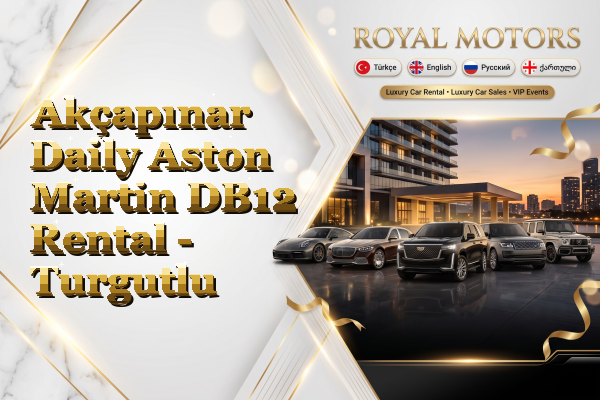 Akçapınar Daily Aston Martin DB12 Rental - Turgutlu