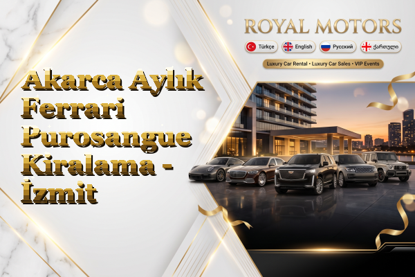 Akarca Aylık Ferrari Purosangue Kiralama - İzmit